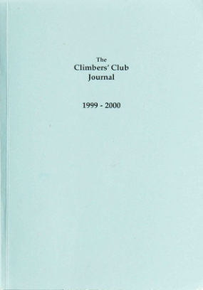 Climbers' Club 1999-2000 Journal cover